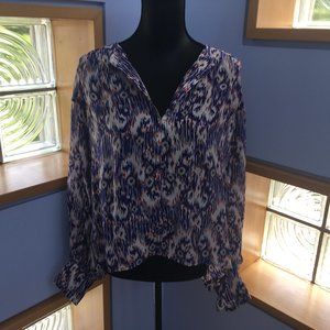 Isabel Marant Etoile Silk Ikat Blouse Size 4